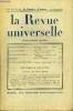 LA REVUE UNIVERSELLE TOME 44 N°20 - Prince de BÜLOW. Mémoires inédits. — Après la chute. Jacques COPEAU. Souvenirs du Vieux-Colombier (1913-1924). ...