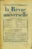LA REVUE UNIVERSELLE TOME 44 N°21 - Dr A. LEGENDRE. Les Causes profondes de la crise économique. Jacques BAINVILLE. Napoléon. — L'Êpée de Frédéric. ...