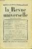 LA REVUE UNIVERSELLE TOME 48 N°21 - Eugène DELACROIX. Journal inédit. André CHEVRILLON de l’Académie française. La Jeunesse de Taine. Princesse ...