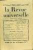LA REVUE UNIVERSELLE TOME 52 N°19 - Princesse A. RADZIWILL. A la Cour de Guillaume II(1889-1895) : Lettres inédites au général de Robilant. Jérôme et ...