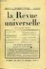 LA REVUE UNIVERSELLE TOME 53 N°1 - CAULAINCOURT. Napoléon et la mission de M. de StOSSart (1815) (document inédit publié par J. Hanoteau) .Georges ...