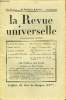 LA REVUE UNIVERSELLE TOME 54 N°8 - Charles MAURRAS. Notre Provence : Martigues.Pierre LAFUE. A travers l'Allemagne hitlérienne. Charles OULMONT. ...