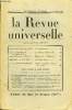 LA REVUE UNIVERSELLE TOME 55 N°13 - Comte de SAINT-AULAIRE. Le Désarmement. Louis BERTRAND de l’Académie française. La Terreur barbare (fin). ...