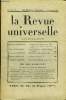 LA REVUE UNIVERSELLE TOME 55 N°18 - Princesse RADZIWILL. A la Cour de Guillaume II : 1905-1907 (lettres inédites au général de Robilant). I.Emile ...