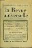 LA REVUE UNIVERSELLE TOME 59 N°14 - Jacques BAINVILLE. La Troisième République.III.Emile HENRIOT. En Algérie. Lucien CORPECHOT. Souvenirs d'un ...