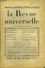 LA REVUE UNIVERSELLE TOME 60 N°24 - Jacques BAINVILLE. La Troisième République (suite). Albert THIBAUDET. Le Roman de Montaigne. Charles BENOIST de ...