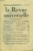 LA REVUE UNIVERSELLE TOME 70 N°9 - Jérôme et Jean THARAUD.Les Grains de la Grenade. III.Pierre-A. COUSTEAU. 160 milliards de canons, mais combien ...