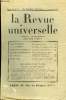 LA REVUE UNIVERSELLE TOME 70 N°11 - Emile BAUMANN. Mes Souvenirs. I. Jean FONTENOY. Le Songe du Voyageur. II.Jérôme et Jean THARAUD.Les Grains de la ...
