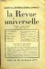 LA REVUE UNIVERSELLE TOME 71 N°17 - Fr. W.FOERSTER. Quiest coupable de la GuerreMondiale ?R. ANTHONY. Existe-t-il des dogmes en Science ...