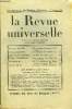 LA REVUE UNIVERSELLE TOME 72 N°19 - Maurice BARRÉS. Écrit pendant la guerre (1915-1918). Pierre GAXOTTE. La Jeunesse de Frédéric II. Jean de LA ...