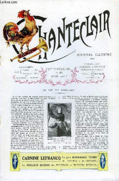 CHANTECLAIR N° 223 - UN AMI DE NAPOLEON PAR FONTENILLES, LA PETITE MAISON RUSTIQUE PAR JEAN-JACQUES ROUSSEAU, L'ESPRIT D'ALEXANDRE DUMAS, PARFUM ...