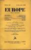 EUROPE REVUE MENSUELLE N° 131 - OTTO KORVIN. Journal de prison.ROMAIN ROLLAND.. Introduction à unehistoire de la musique.MARCELLE AUCLAIR . ...