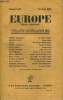 EUROPE REVUE MENSUELLE N° 150 - ROMAIN ROLLAND. Le Vieux Orphie.HEINRICH MANN .. Victor Hugo.ALAIN.. Hommage à Victor Hugo.PIERRE ABRAHAM . Figures de ...