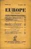 EUROPE REVUE MENSUELLE N° 187 - L’HOMME, LA TECHNIQUE ET LA NATURE (III)CAMILLE SOULA : Technique et sciences médicales. GÉRARD MILHAUD : Éducation et ...