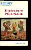 EUROPE REVUE MENSUELLE N° 375-376 - Littérature polonaise - Romantisme polonais et culture française par Jean Fabre, La Balladyna de J. Slowacki par ...