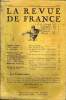LA REVUE DE FRANCE 6e ANNEE N°4 - PIERRE BENOIT. Alberte (4e partie)..PAUL CHACK.. Mare amarissimo (I)..»E. GASCOIN. Les Doctrines hermetiques et ...
