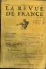 LA REVUE DE FRANCE 6e ANNEE N°6 - ANDRE ARMANDY. Les Réprouvés (ire partie).JEAN ROSTAND. De l'Amour des Idées..THOMAS MANN. Tristan (fin). JEAN ...