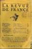 LA REVUE DE FRANCE 6e ANNEE N°7 - ABEL HERMANT.. L'Exode (1re partie)... MAURICE BOURDET.. En Russie soviétique (I)ANDRÉ ARMAND . Les Réprouvés ...