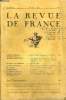 LA REVUE DE FRANCE 12e ANNEE N°7 - GASTON CHÉRAU de l’Académie Goncourt. Celui du Bois Jacqueline (1re partie) . .GÉNÉRAL ROSSETTI . La Campagne de ...
