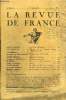 LA REVUE DE FRANCE 12e ANNEE N°11 - EDITH WHARTON ... Les Lettres (Nouvelle)..J.-P. PALEWSKI. . . Catherine II et Stanislas-Auguste Poniatowski ...