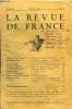 LA REVUE DE FRANCE 12e ANNEE N°14 - ARTHUR SCHNITZLER. L'Appel des Ténèbres (2e partie) . . . .MAURICE TARDY ... La Marine britannique ; Les Dominions ...