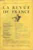 LA REVUE DE FRANCE 17e ANNEE N°9 - ARMAND MERCIER..L'Aigle noir (2e partie)DANIEL-ROPS. L'Instinct et le Jugement (I) ..HENRI GUILLEMIN .. Lamartine ...