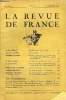 LA REVUE DE FRANCE 17e ANNEE N°18 - ALAIN SERDAC. Port-Macquarie (1re Partie). HENRY LAPORTE. Jules Cambon...GEORGES BLAIZOT. Flaubert et Lamartine : ...