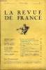 LA REVUE DE FRANCE 18e ANNEE N°3 - GEORGES SIMENON. Les Sœurs Lacroix (4e Partie) JULES WOGUE. Grandes Ombres du Théâtre passé : Mademoiselle Mars ...