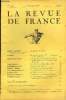 LA REVUE DE FRANCE 18e ANNEE N°21 - ROBERT HICHENS. Texte français de la Princesse SIXTE DE BOURBON. Son Double (2e partie).G. VÉRY. Ou vont les ...