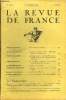 LA REVUE DE FRANCE 18e ANNEE N°22 - ROBERT HICHENS. Texte français de la Princesse SIXTE DE BOURBON . Son Double (3 e partie).JEAN PLAQUEVENT..Ou vont ...
