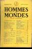LA REVUE HOMMES ET MONDES N° 55 - La Philosophie française en 1950.. EMILE BRÉHIER.de l'InstitutMalatestiana. HENRY DE MONTHERLANT.L'Attaque de la ...