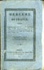 MERCURE DE FRANCE N&deg;35 - Le bonheur que procure l'&eacute;tude dans toutes les situations de la vie, Recherches politiques et historiques (analyse) par M. A. ...