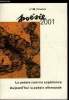 POESIE 2001 N° 86 - La poésie comme expérience - Artaud : l'épreuve du franchissement par Olivier Penot-Lacassagne, Antonin Artaud : lettre du 23 ...