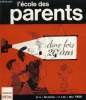 L'ECOLE DES PARENTS N°5 - Anniversaires, historique, sexualité, école, formation, information, an 2000, comment les autres perçoivent l'école des ...