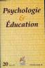 PSYCHOLOGIE & EDUCATION N° 20 - Paul Artis : Apprentissage scolaires, activités cognitives et symbolisation des adolescents dits psychotiques. Ercilia ...