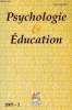 PSYCHOLOGIE & EDUCATION N°2 - Emmanuel Rocchesani : Soins et pédagogie : quelques conjugaisons possibles de l'intégration scolaire. Modification de la ...