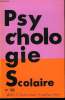 PSYCHOLOGIE SCOLAIRE N° 53 - Vous lirez dans ce numéro .CHANGER L’ECOLE G. Desvergnes-Dannepond. — Pédagogie du contrat ou pédagogie des années ...