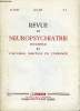 REVUE DE NEUROPSYCHIATRIE INFANTILE ET D'HYGIENE MENTALE DE L'ENFANCE N&deg;6 - M&eacute;moires originaux :N&eacute;crologie : Professeur F. G. von STOCKERT, par C. ...
