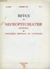 REVUE DE NEUROPSYCHIATRIE INFANTILE ET D'HYGIENE MENTALE DE L'ENFANCE N&deg;9 - M&eacute;moires originaux :L'encopr&eacute;sie, par C. Launay et K. Lauzanne..Le devenir ...
