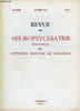 REVUE DE NEUROPSYCHIATRIE INFANTILE ET D'HYGIENE MENTALE DE L'ENFANCE N&deg;10 - M&eacute;moires originaux :Un progr&egrave;s en lexim&eacute;trie : la cotation ...