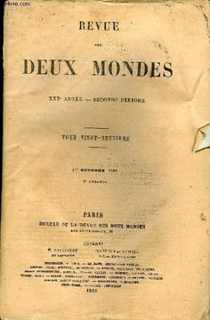 REVUE DES DEUX MONDES XXXe ANNEE N°3 - I. — UNE MISSION EN SUISSE PENDANT LES CENT-JOURS, PAPIERS INÉDITS.par Ginguené, de l’Institut de France.II.— ...