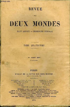 REVUE DES DEUX MONDES XLIVe ANNEE N°3 - I.- LES ÉLÉPHANS A LA GUERRE, DE LEUR EMPLOI DANS LES ARMÉESMODERNES, par M. Henri Gaidoz.II.- LE NOUVEAU ...