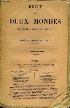 REVUE DES DEUX MONDES LIe ANNEE N°1 - I.— SOUVENIRS LITTÉRAIRES. — VI. — EN RÉVOLUTION. — LA TENTA-TION DE SAINT ANTOINE, par M. Maxime du Camp, de ...