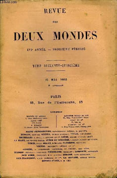 REVUE DES DEUX MONDES LVIe ANNEE N°2 - I. — JEAN-DE-JEANNE, première partie, par M. Emile Pouvillon.II. - DE LA LITTÉRATURE RÉALISTE, A PROPOS DU ...