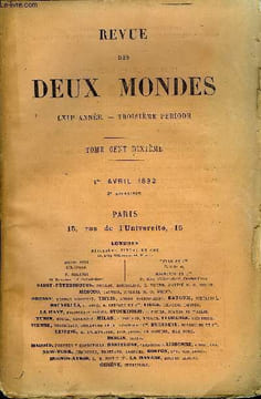 REVUE DES DEUX MONDES LXIIIe ANNEE N°3 - T. -- BELLE-MADAME, première partie, par M. Albert DelpitII.- LE GRAND FRÉDÉRIC AVANT L’AVÈNEMENT. — II. — ...