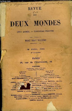 REVUE DES DEUX MONDES LXIIe ANNEE N°4 - I. — BELLE-MADAME, deuxième partie, par M. Albert Delpit.II. - LE SYSTÈME DU MONDE SELON DESCARTES ET SELON LA ...