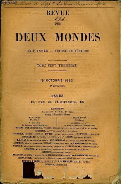 REVUE DES DEUX MONDES LXIIe ANNEE N°4 - I. — LA VIE PRIVÉE DE MICHEL TEISSIER, troisième partie, par M. Edouard Rod.II. — LES COULISSES DE LA VIE ...