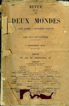 REVUE DES DEUX MONDES LXIIe ANNEE N°1 - I.- LA VIE PRIVÉE DE MICHEL TEISSIER, dernière partie, parM. Edouard Rod.II.— L’ÉVOLUTION AGRAIRE EN PRUSSE AU ...
