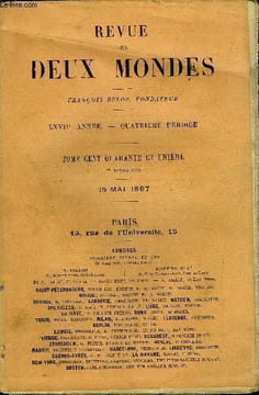 REVUE DES DEUX MONDES LXVIIe ANNEE N°2 - I.— BOISFLEURY, dernière partie, par M. André Theuriet, del’Académie française.II.— L’ÉGLISE ET LA FRANGE ...