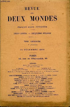 REVUE DES DEUX MONDES LXXVIe ANNEE N°4 - I.— UN VOYAGE A SPARTE, troisième partie, par M. MauriceBarres.II.— LES ROQUEVILLARD, troisième partie, par ...